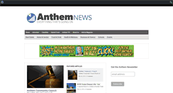 Desktop Screenshot of anthemnews.com